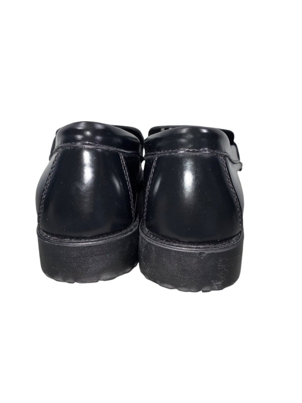 Bass Weejuns Black Leather Penny Loafers Katherine II Classic Slip-On Dress Shoe - Picture 5 of 10